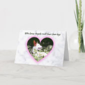 エンジェルズアフォーレッグペット悔やみや弔慰 カード (正面)