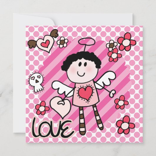 エンジェルズアンドデビルズ誕生日招待状 招待状 (正面)