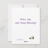 エンジェルズウィッシュユーピース喜びと多くの恵み シーズンカード (裏面)