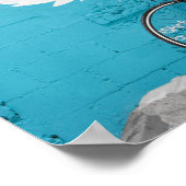 エンジェルズウィングスブルーモチベーション赤と白引用文 ポスター (角)