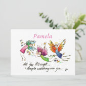 エンジェルズウォッチングオーバーユアウォーター色スケッチ文字 シーズンカード (スタンド正面)