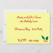 エンジェルズクリスマスパーティの招待状 招待状 (裏面)