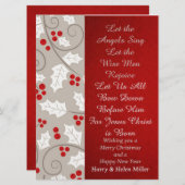 エンジェルズシンフラットホリデークリスマスカード シーズンカード (正面/裏面)