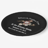 エンジェルズジュエリー&フラワーきらめくズデザイン ペーパープレート (アングル)