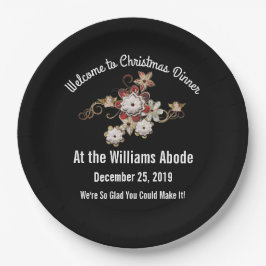 エンジェルズジュエリー&フラワーきらめくズデザイン ペーパープレート