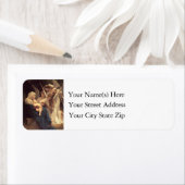 エンジェルズセレナーデメアリとベビーイエズクリスマス ラベル (インサイチュ)