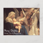 エンジェルズセレナーデメアリーヴィンテージクリスマスカスタマイズ ポストカード (正面)