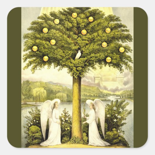 エンジェルズタイムズ過去シール スクエアシール (正面)