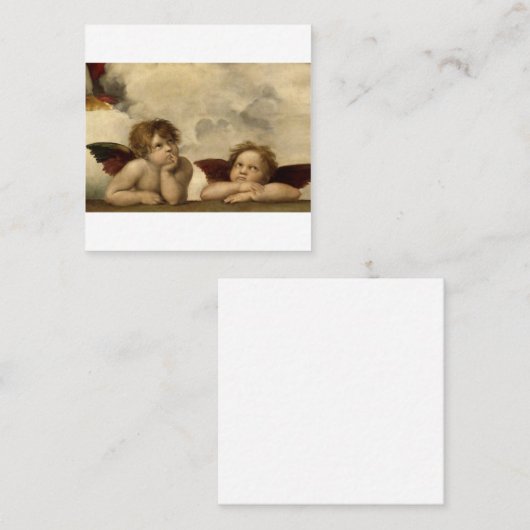 エンジェルズチェルーブラファエルサンティシスティンマドンナスイーツ スクエア名刺 (正面/裏面)