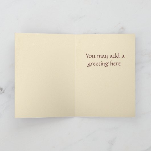 エンジェルズチェルーブヴィンテージスタイルクリスマスカード シーズンカード (内部)