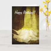 エンジェルズトランペット誕生日カード カード (黄色い花)