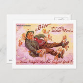 エンジェルズドイツ語ヴィンテージ飲み ポストカード (正面/裏面)