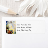 エンジェルズビジットクリスマスシェパードヴィンテージ ラベル (インサイチュ)