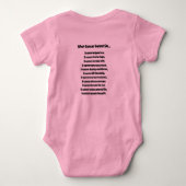 エンジェルズフォーアリアベビー ベビーボディスーツ (裏面)