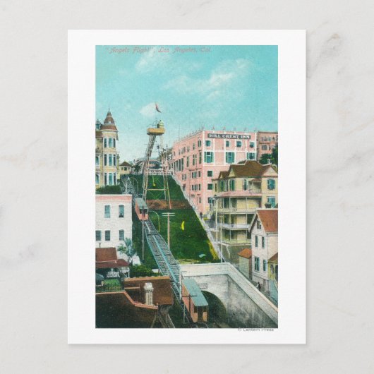 エンジェルズフライトトロリーの空中表示 ポストカード (正面)