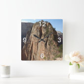 エンジェルズランディングアットジオン国立公園 スクエア壁時計 (ホーム)