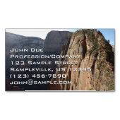 エンジェルズランディングアットジオン国立公園 マグネット名刺 (正面)