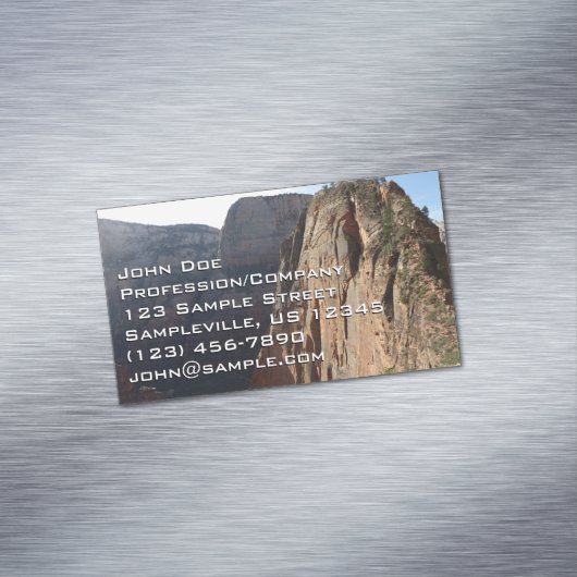 エンジェルズランディングアットジオン国立公園 マグネット名刺 (インサイチュ)