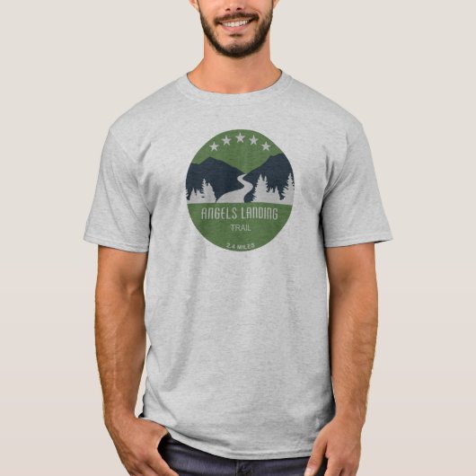 エンジェルズランディングトレイルジオン国立公園 Tシャツ (正面)
