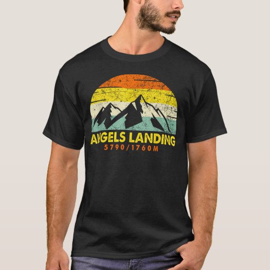 エンジェルズランディング ザイオン国立公園 山 Tシャツ (正面)