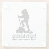 エンジェルズランディング – ジオン国立公園 ガラスコースター (裏面)