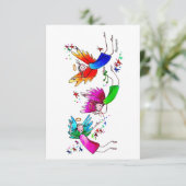 エンジェルズレッドグリーンとブルーハッピースピリッツ水色 サンキューカード (スタンド正面)