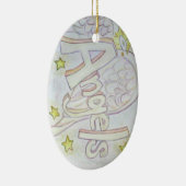 エンジェルズワードアートカスタムペンダントオーナメント セラミックオーナメント (右)