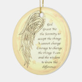 エンジェルセレニティ祈りの言葉 セラミックオーナメント (左)