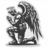 エンジェルソルジャー祈マンズインクイラストレーションアート シール (正面)