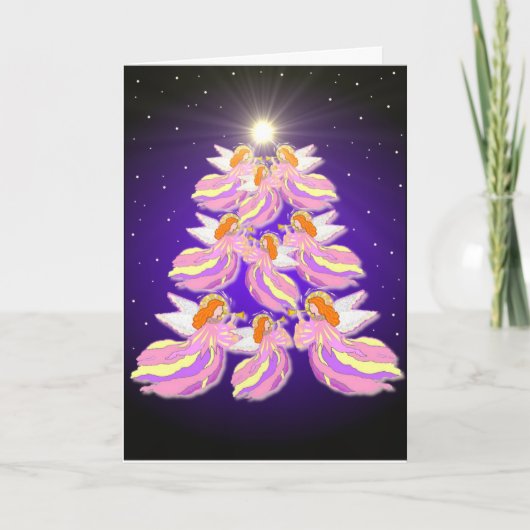 エンジェルツリーホリデーカードテンプレート シーズンカード (正面)