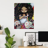 エンジェルデロスミュートスアートプリントの日の死者 ポスター (ホームオフィス)