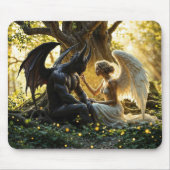 エンジェルデーモンスーパーナチュラルブライトデザイン マウスパッド (正面)