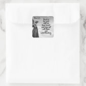 エンジェルトラストインザロード引用文感動的引用文 スクエアシール (バッグ)