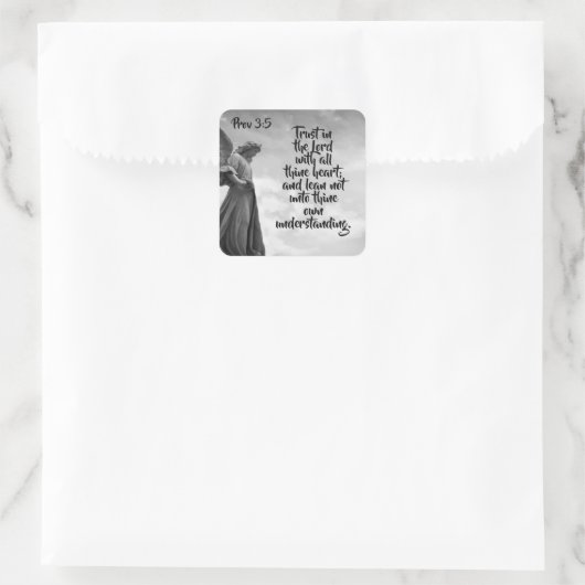 エンジェルトラストインザロード引用文感動的引用文 スクエアシール (バッグ)