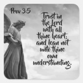 エンジェルトラストインザロード引用文感動的引用文 スクエアシール (正面)