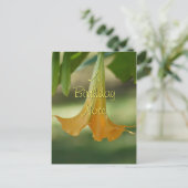 エンジェルトランペット葉書カスタマイズ-任意の大事な行事 ポストカード (スタンド正面)