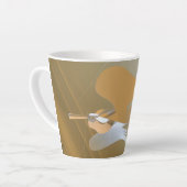 エンジェルトランペット カフェラテマグ (左アングル)