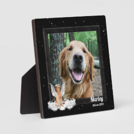 エンジェルドッグゴールデンペット記念写真 フォトプラーク