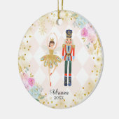エンジェルナツクラッカー&トイ兵士オーナメントガール セラミックオーナメント (左)