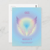 エンジェルナンバアウラ666反射 ポストカード (正面/裏面)