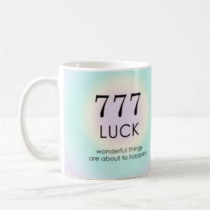 エンジェルナンバーズ数学777やる気を起こさせる回 コーヒーマグカップ