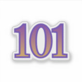 エンジェルナンバー101 エネルギーステッカー シール (正面)