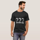 エンジェルナンバー222 ぴったりな場所 ぴったりな時間 Tシャツ (正面フル)