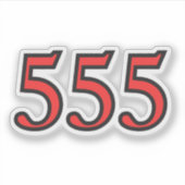 エンジェルナンバー555 祝福 シール (正面)