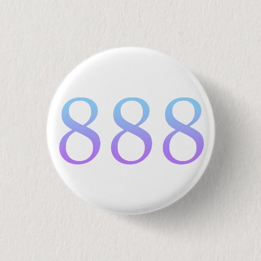 エンジェルナンバー888 - バランス 缶バッジ (正面)