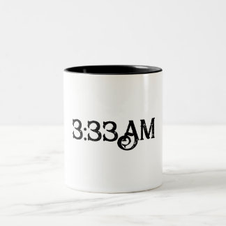 エンジェルナンバー 3:33 AM コーヒーマグ スピリチュアルな意味 ツートーンマグカップ