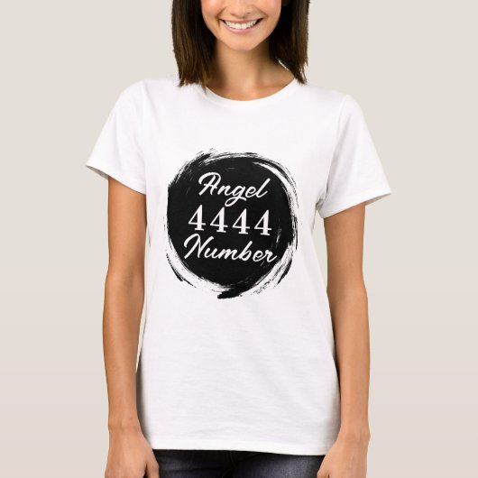 エンジェルナンバー「4444」Tシャツ Tシャツ (正面)