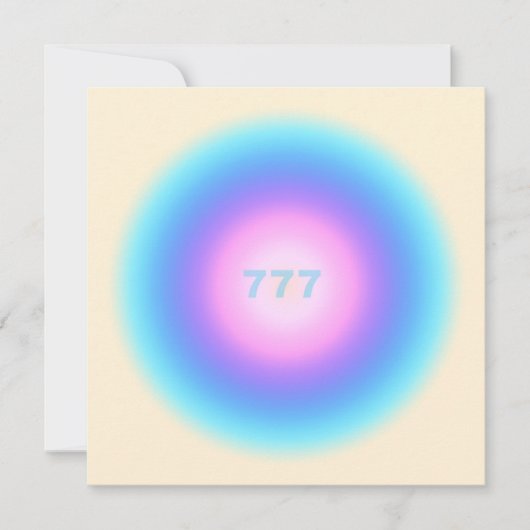 エンジェルナンバー 777 - 幸運 招待状 (正面)