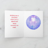 エンジェルハッピーホリデーズクリスマスカード カード (内部)