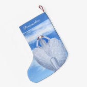エンジェルハロ天国スピリチュアルクリスマスホリデー スモールクリスマスストッキング (裏面 (吊り時))